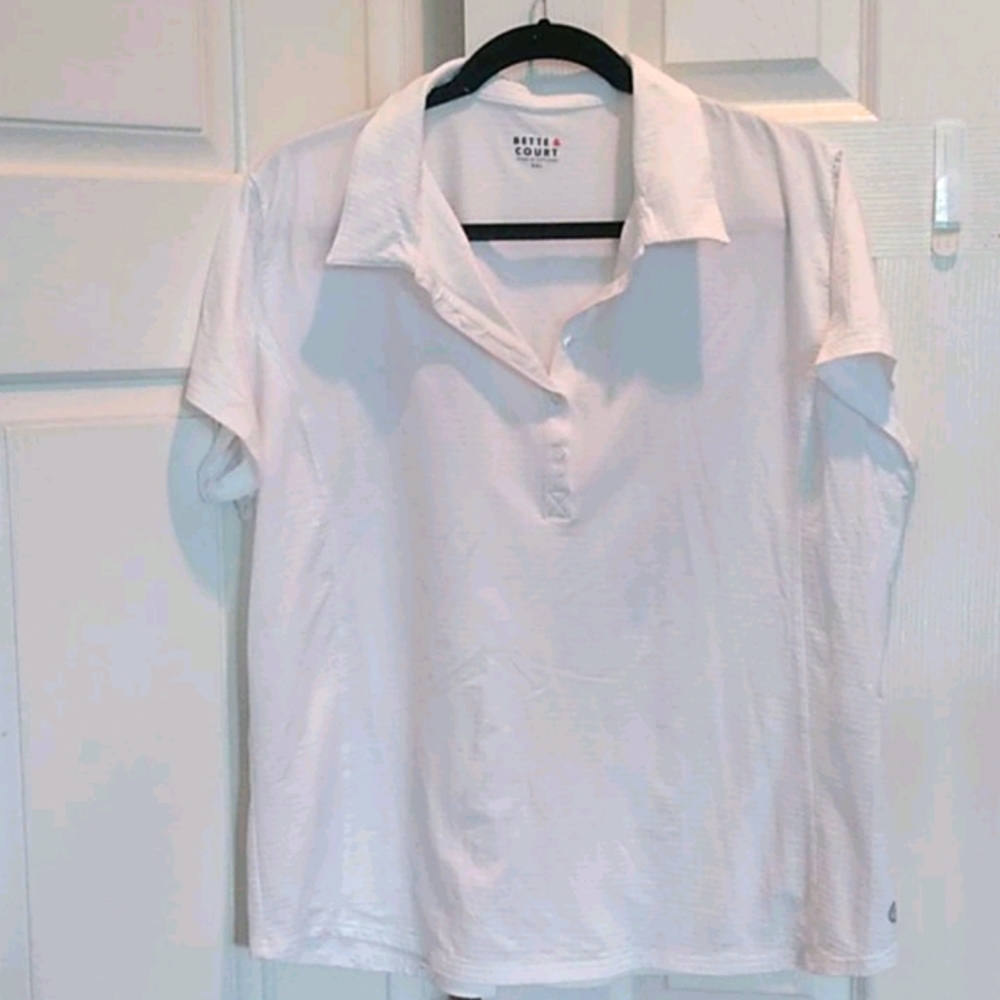 BETTE&COURT XXL White Tennis/Golf Shirt